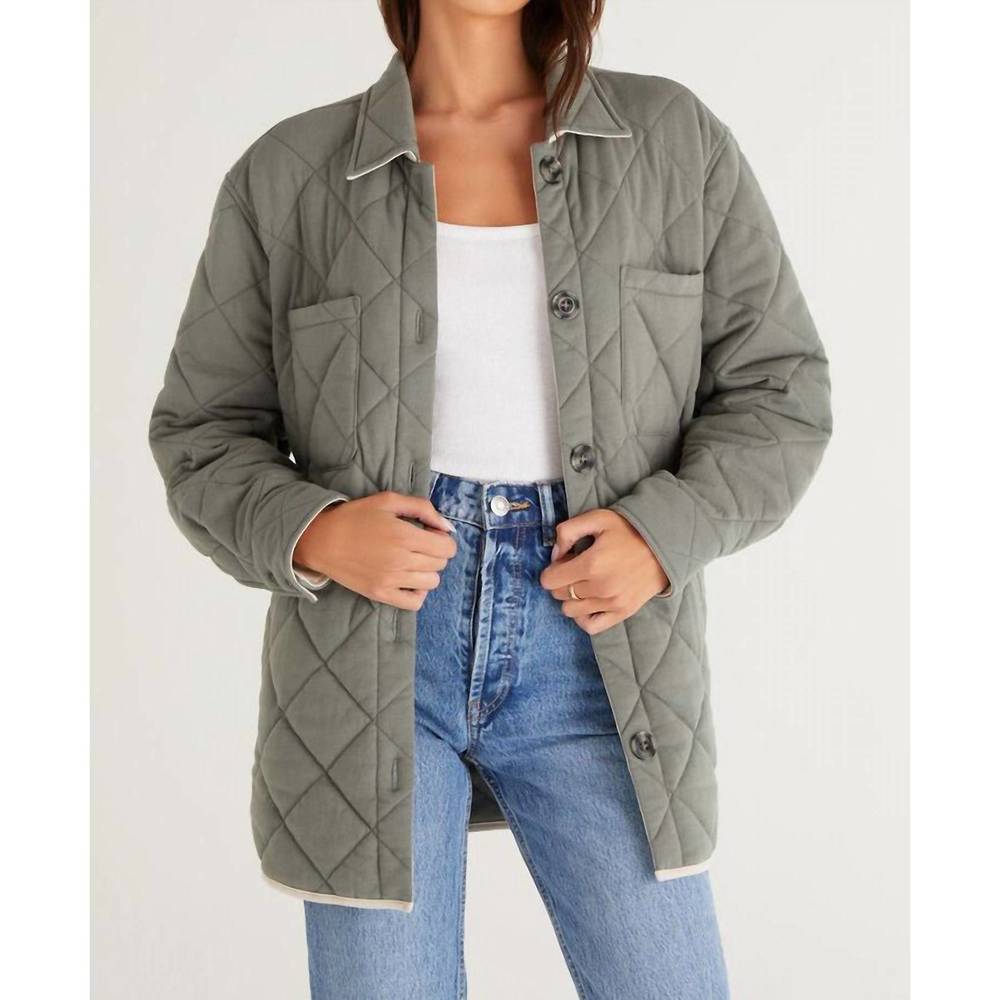 NEW Z SUPPLY maya jacket in ash green